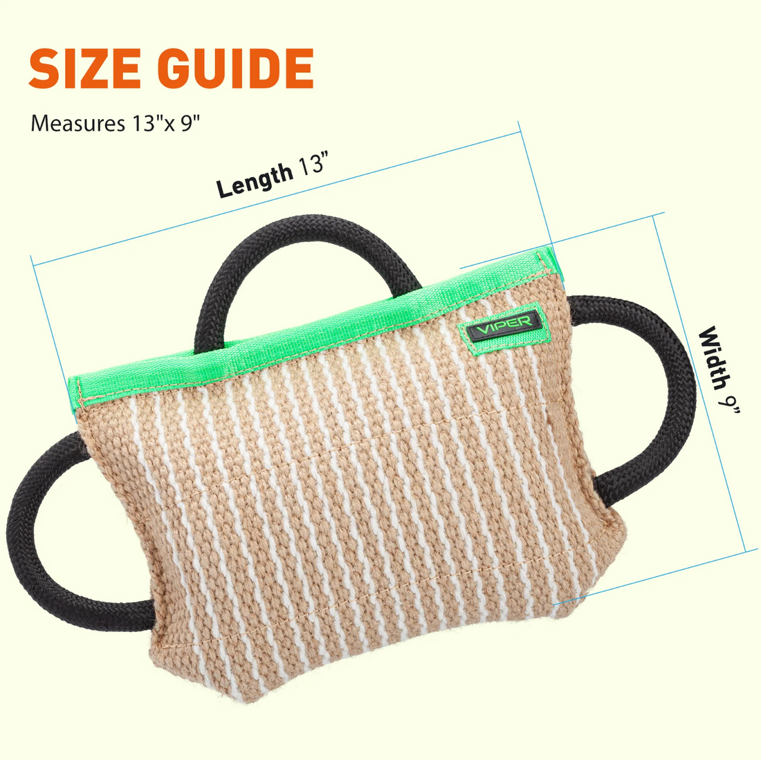 Viper Jute Classic Bite Pillow – Drive Building & Bite Development