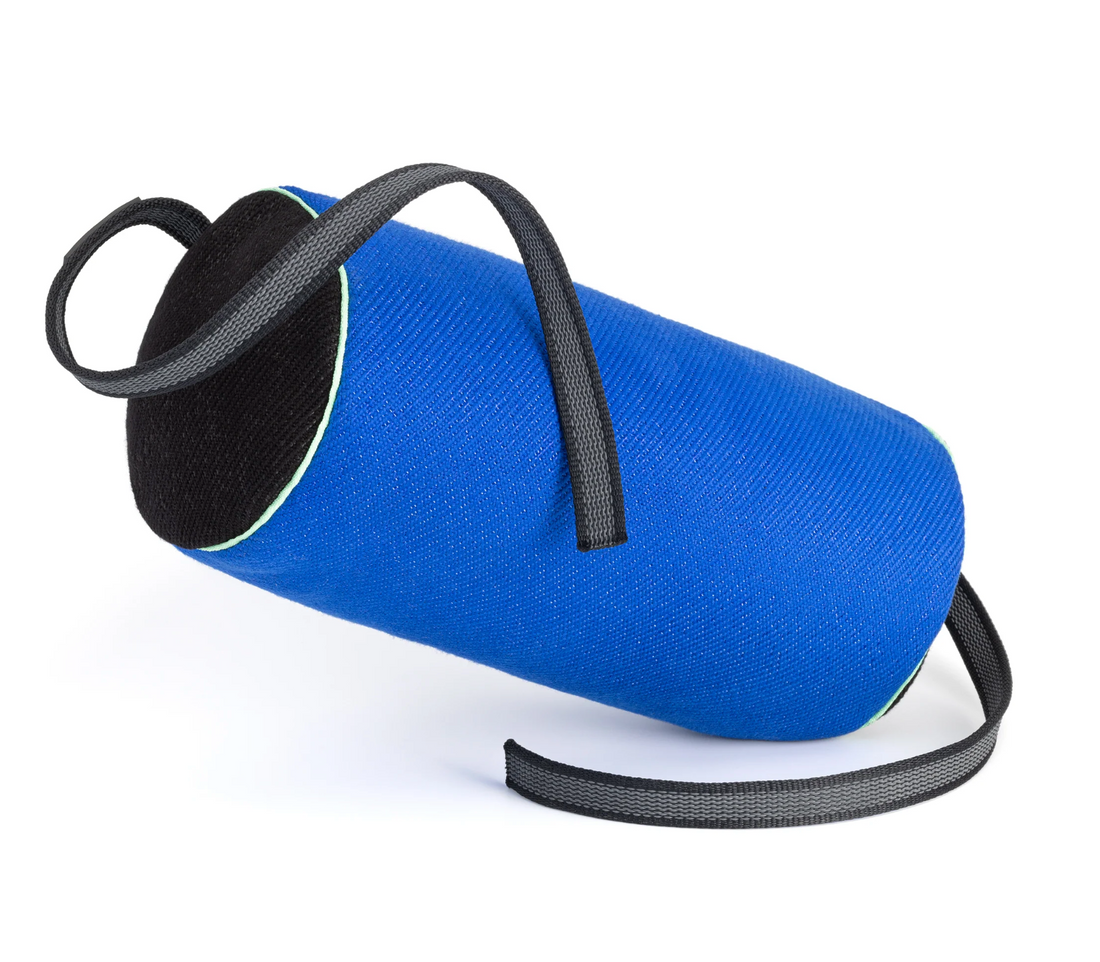 Jute dog toy, two handle bite roll, Viper K9