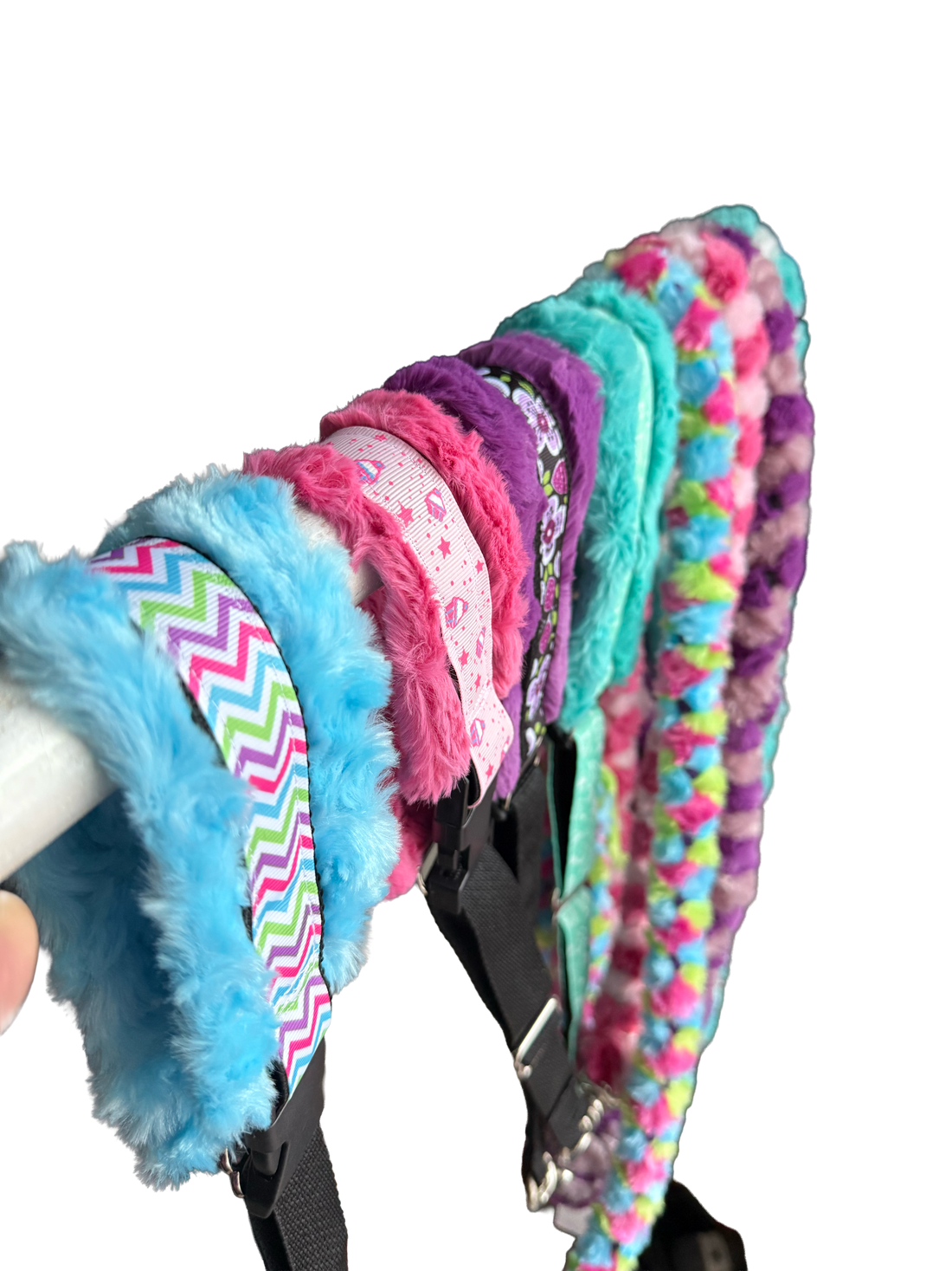 Minky Martingale Dog Collar & Leash Set – Soft Fur Lined, Adjustable & Durable