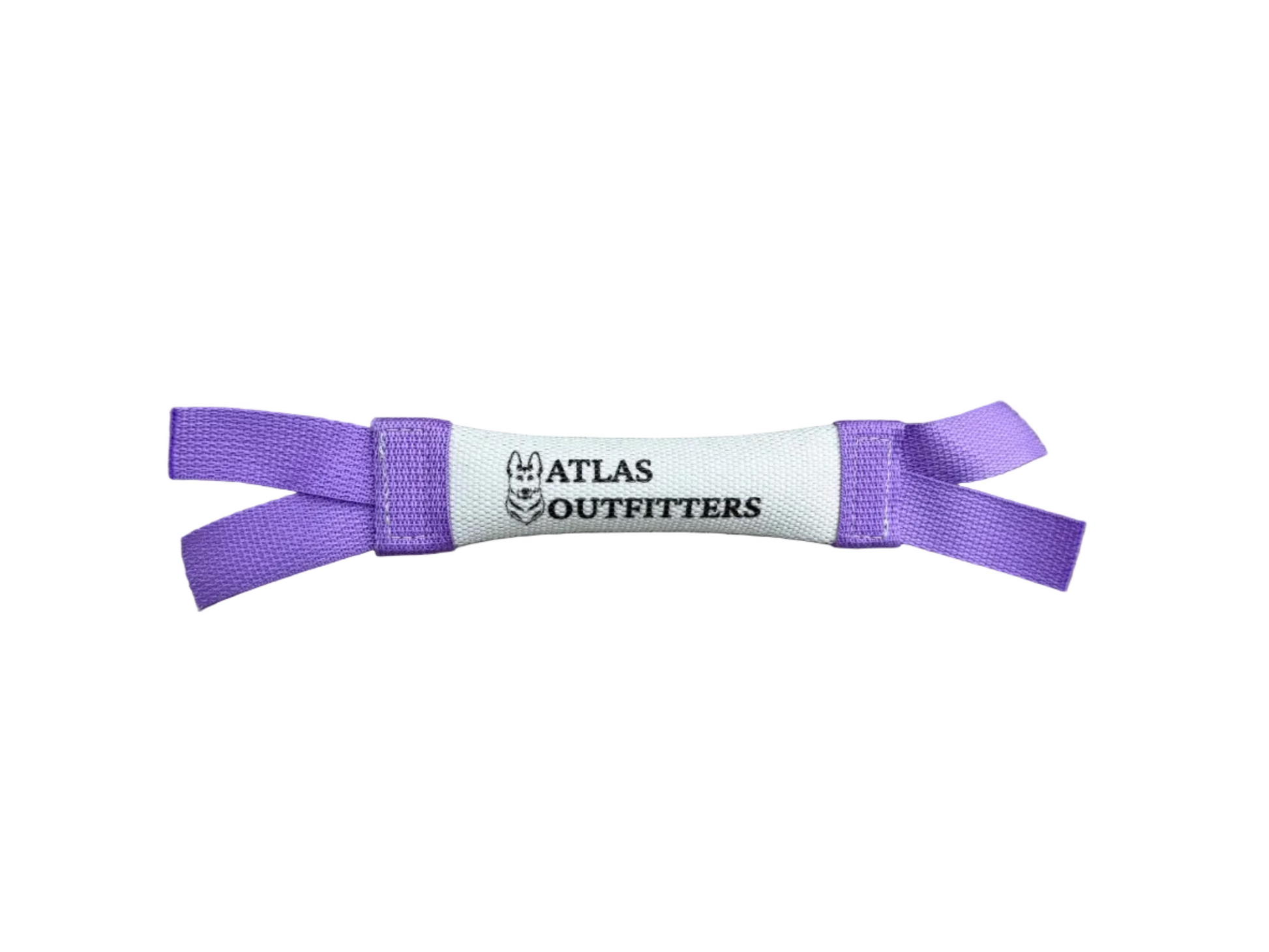 Lavendar bumper with white label on a white background.