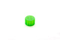 A green mini magnetic hide vessel with three perforations designed for scent detection training exercises for dogs.