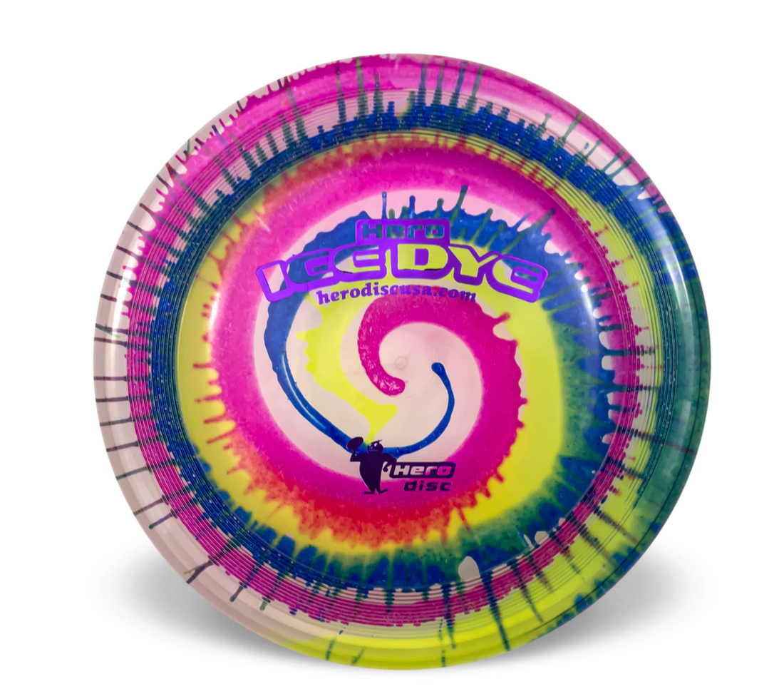 Hero Disc SuperHero 235 Ice Dye – Durable Competition Dog Disc | USA Made
