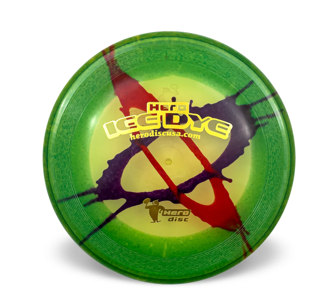 Hero Disc Sonic Ice Dye 215 – Lightweight Competition Dog Disc | Hand-Dyed