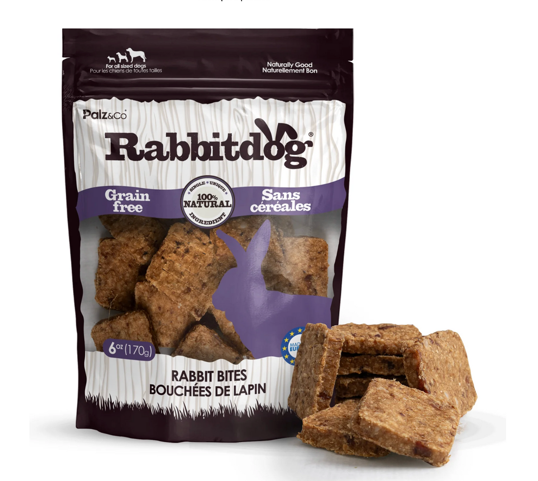 Lambdog Lamb Bites & Rabbitdog Rabbit Bites – Single Ingredient Dog Treats (6 oz)