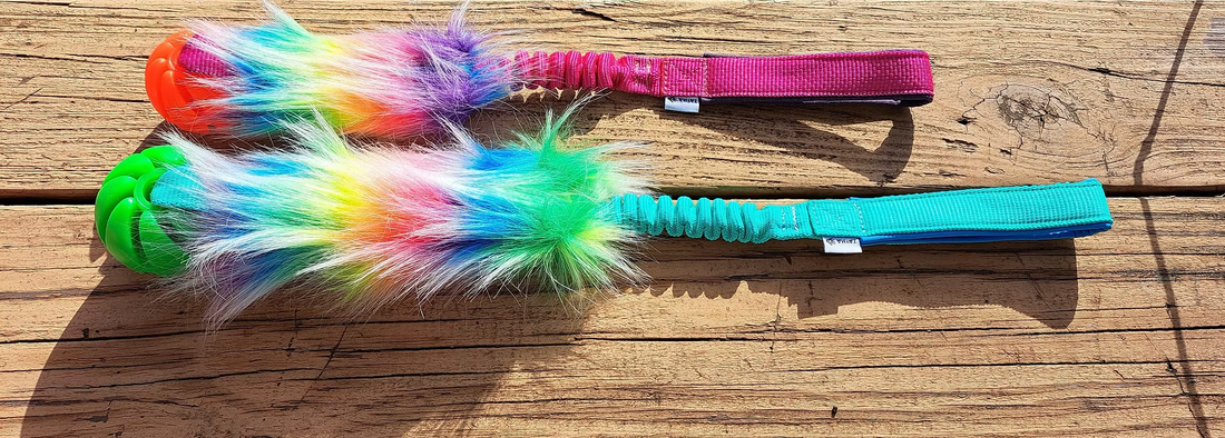 Faux Fur Spiral Bungee Dog Toy – Interactive Tug & Fetch Toy with Scented Ball