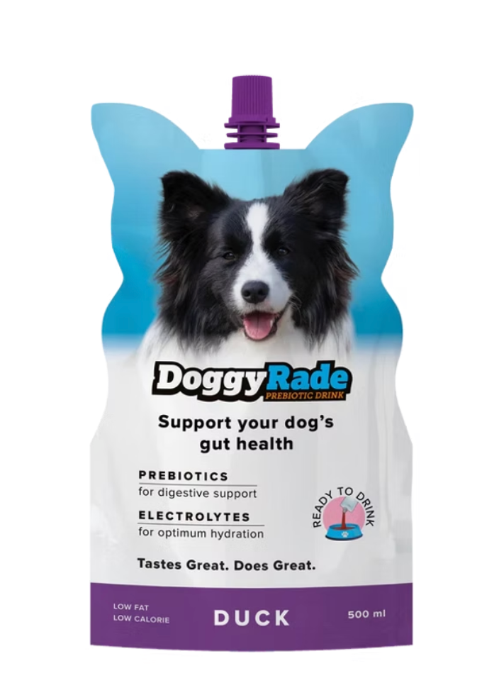 DoggyRade Prebiotic Isotonic Drink for Dogs – Hydration, Gut Health & Digestive Support (Chicken & Duck, 250ml / 500ml)