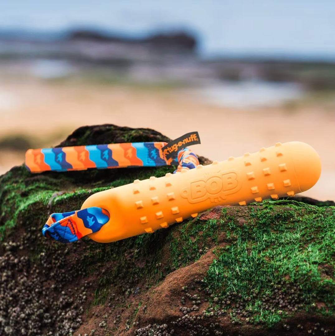 Tug-E-Nuff Bob Floating Dog Bumper Toy | Waterproof Tug & Retrieve Toy