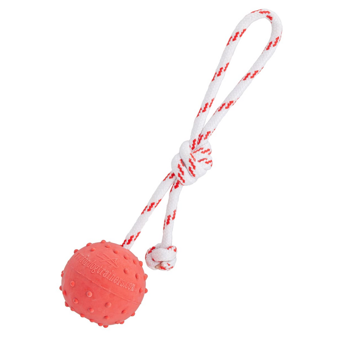 FDT Solid Rubber Dog Ball – Floating Dog Toy with Rope for Water Play