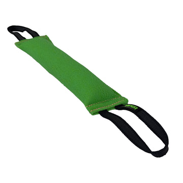 French linen dog toy, two handle tug, Viper K9