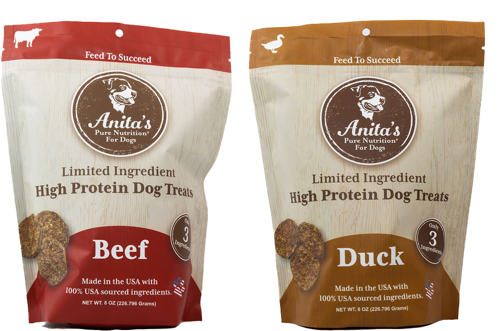 Anita’s Pure Nutrition: Cookies Variety Pack for Dogs – All-Natural High-Protein Dog Treats with Beef, Green Tripe, Duck & Duck Liver – Grain-Free, 3-Ingredient, No Preservatives – Healthy Dog Snacks for Training & Weight Management