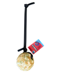 Foam dog ball with biothane strap
