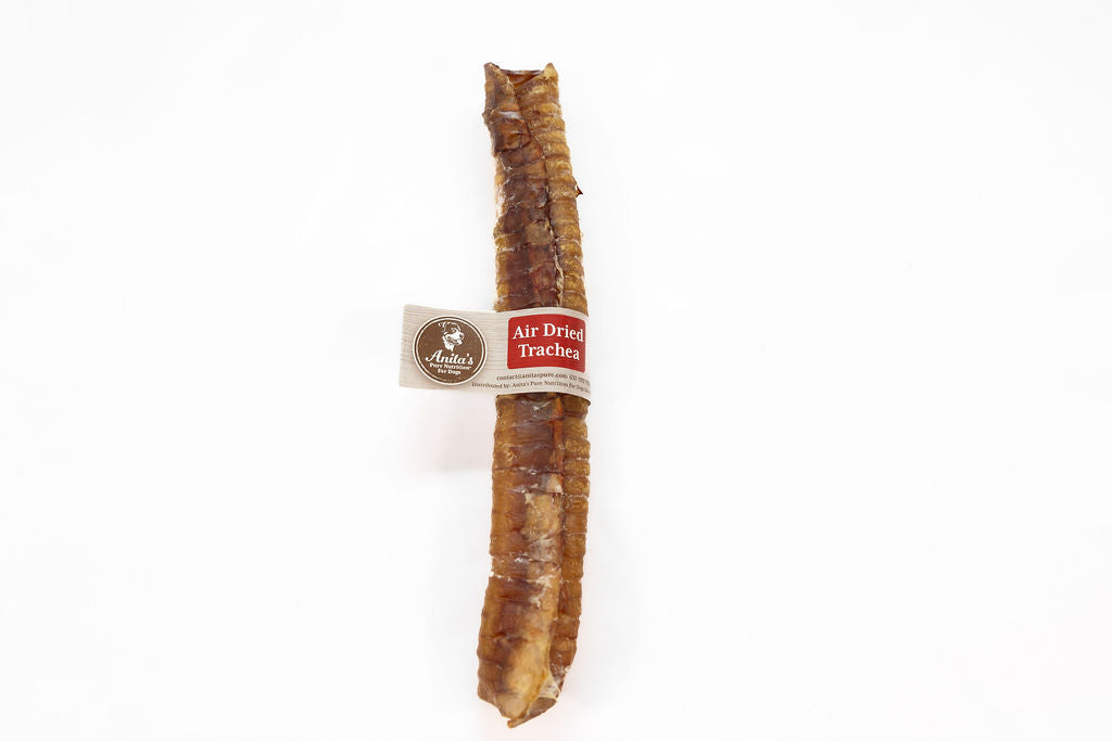 Anita's Pure Nutrition: Air Dried Trachea – All-Natural, High-Protein Dog Chew – Supports Joint Health & Dental Hygiene – No Preservatives or Chemicals